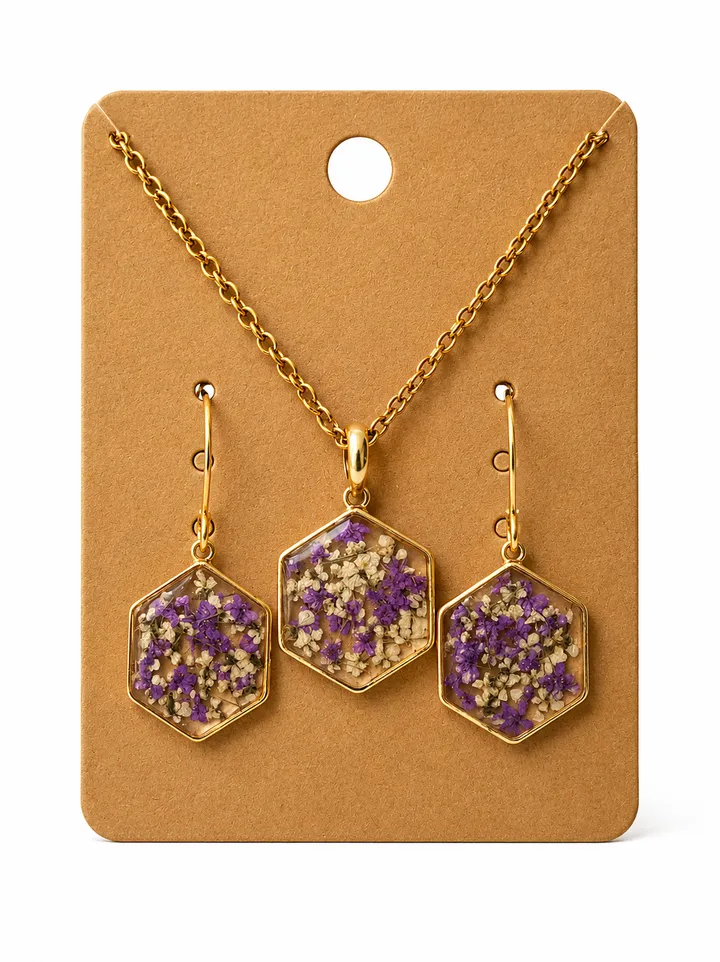 Purple Living Lace Set