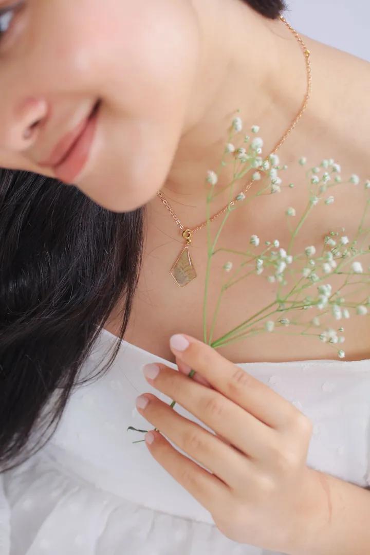 Fern Art Deco Necklace for Deeper Truth