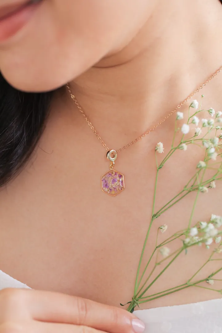 Living Lace Hex Necklace for Safety