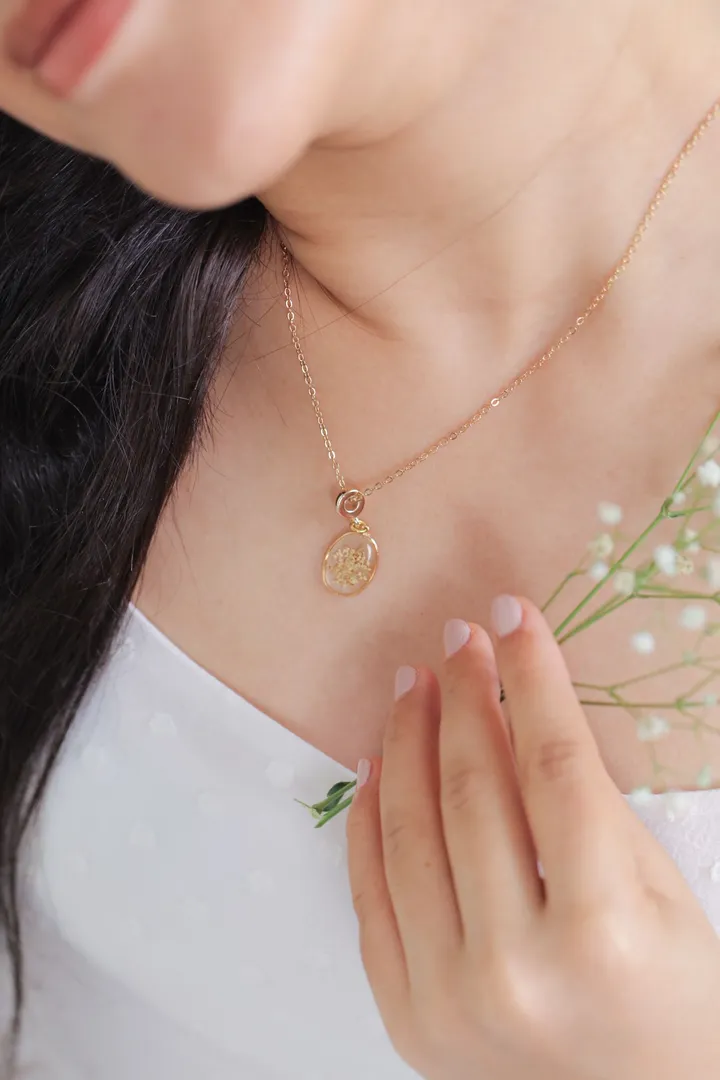 Queen Anne's Lace Necklace for Protection