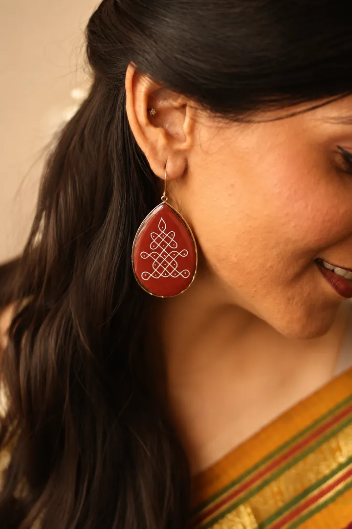 Vasal Kolam Earrings