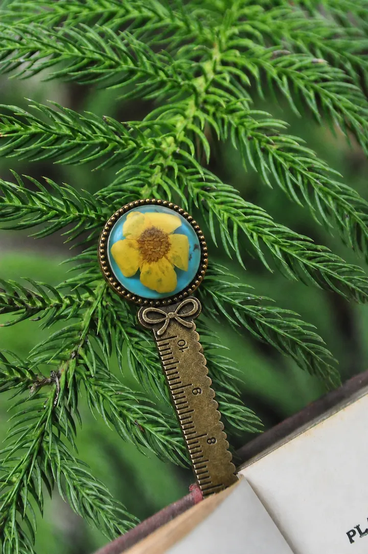 Pink Gypso Brass Bookmark