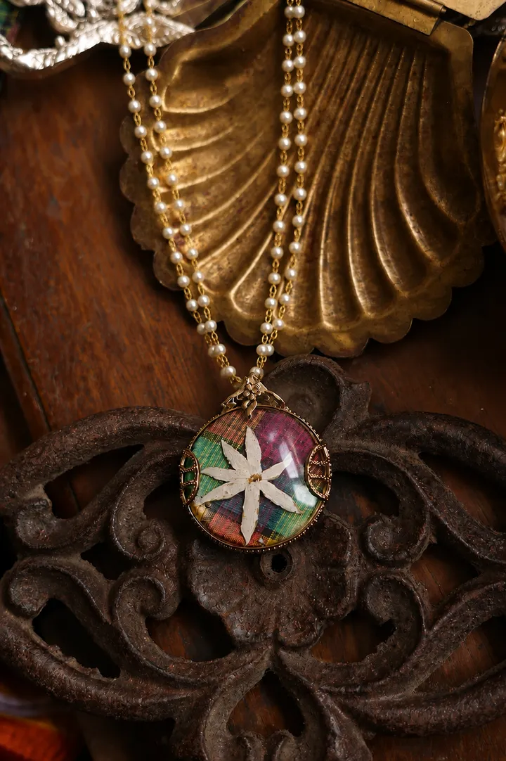 Madras Checks Muthu Malai Necklace